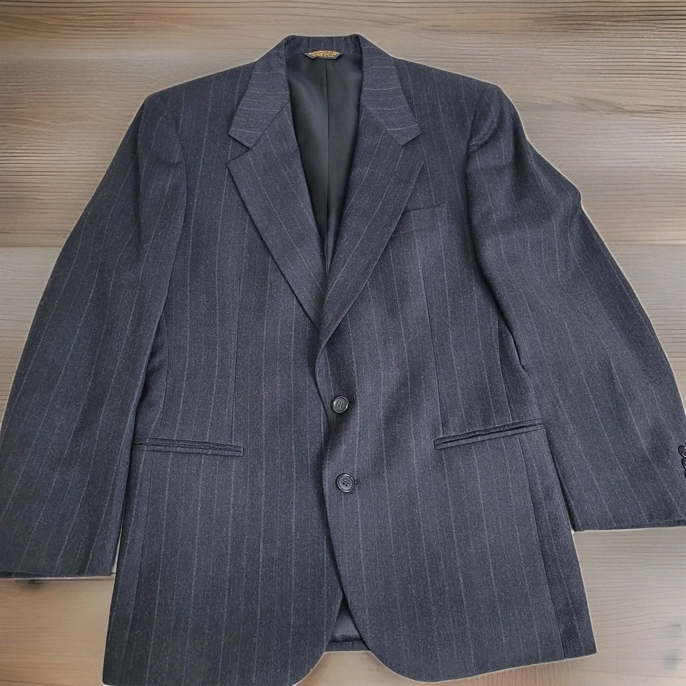 🕴️Vintage‎ Nino Cerruti Rue Royale Men's S/M Pinstripe Wool Blazer Filene's